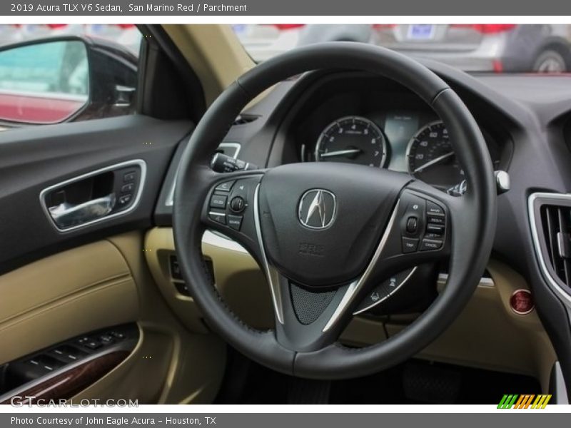 San Marino Red / Parchment 2019 Acura TLX V6 Sedan
