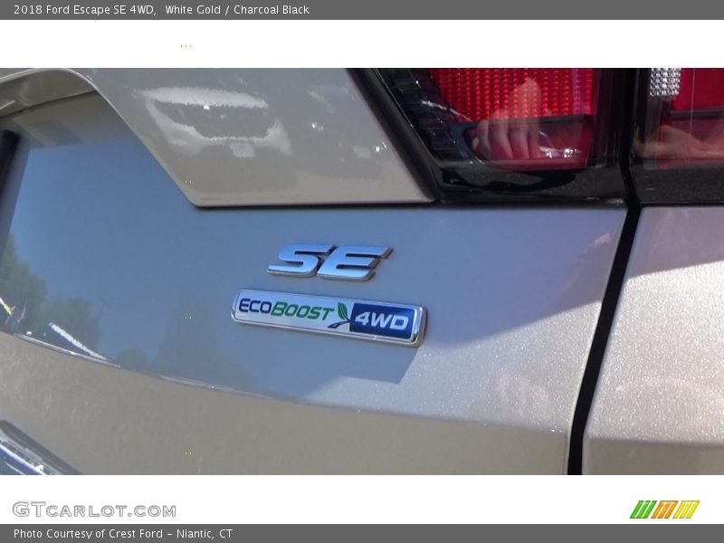 White Gold / Charcoal Black 2018 Ford Escape SE 4WD
