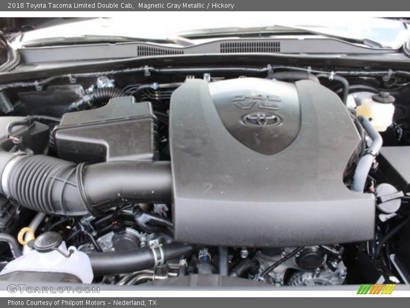Magnetic Gray Metallic / Hickory 2018 Toyota Tacoma Limited Double Cab