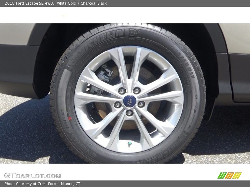 White Gold / Charcoal Black 2018 Ford Escape SE 4WD