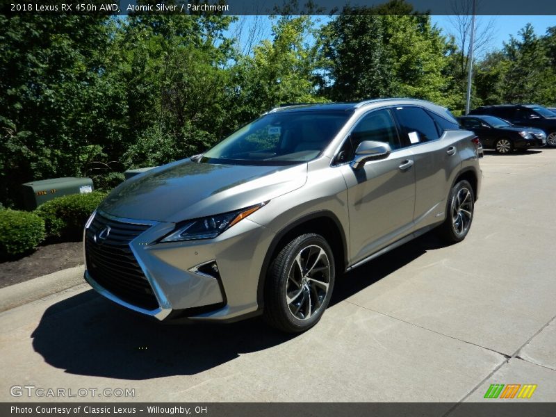 Atomic Silver / Parchment 2018 Lexus RX 450h AWD