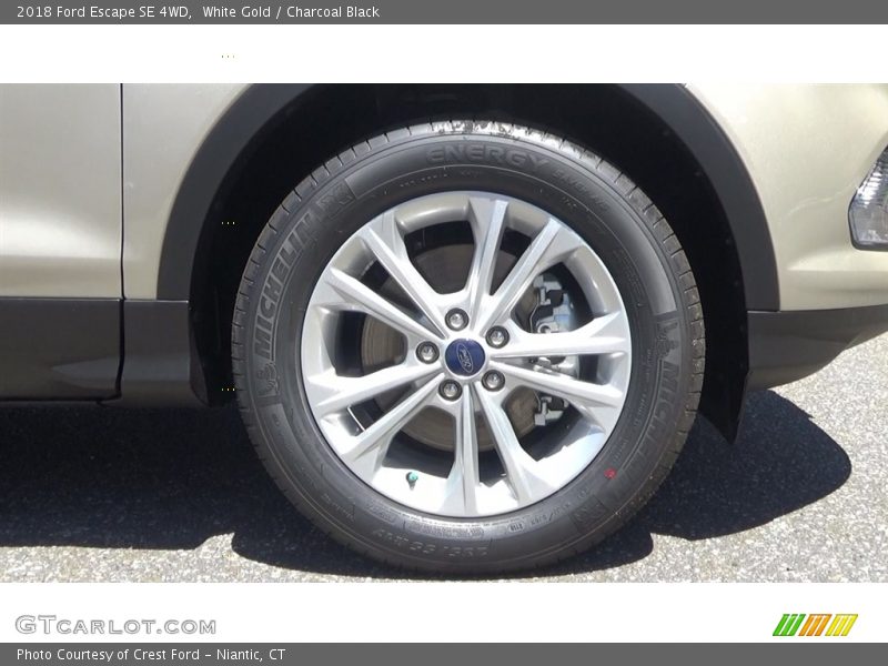 White Gold / Charcoal Black 2018 Ford Escape SE 4WD