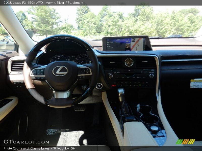 Atomic Silver / Parchment 2018 Lexus RX 450h AWD