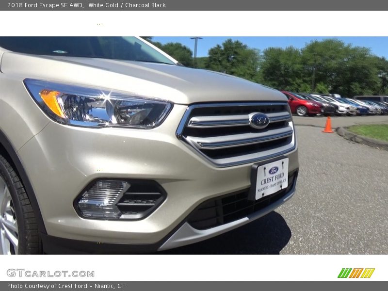 White Gold / Charcoal Black 2018 Ford Escape SE 4WD