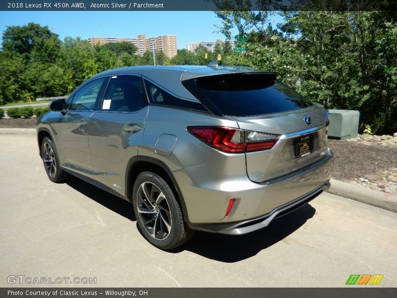 Atomic Silver / Parchment 2018 Lexus RX 450h AWD