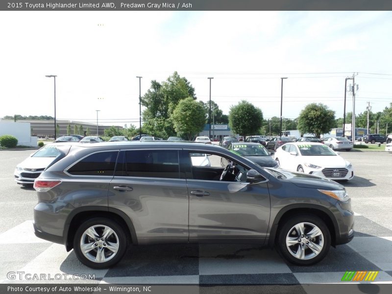 Predawn Gray Mica / Ash 2015 Toyota Highlander Limited AWD