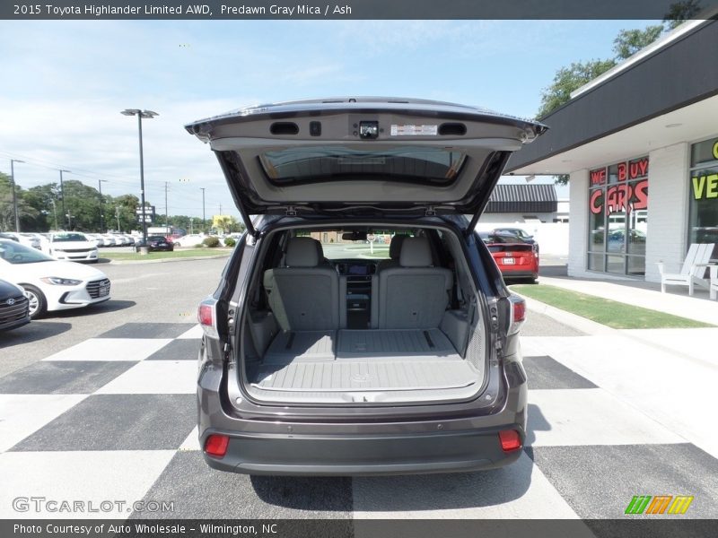 Predawn Gray Mica / Ash 2015 Toyota Highlander Limited AWD