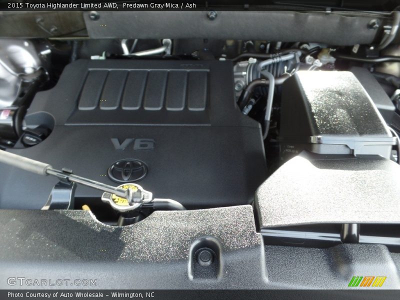 Predawn Gray Mica / Ash 2015 Toyota Highlander Limited AWD