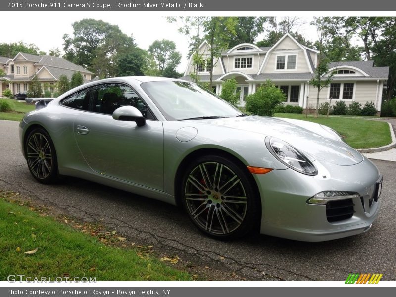 Rhodium Silver Metallic / Black 2015 Porsche 911 Carrera S Coupe