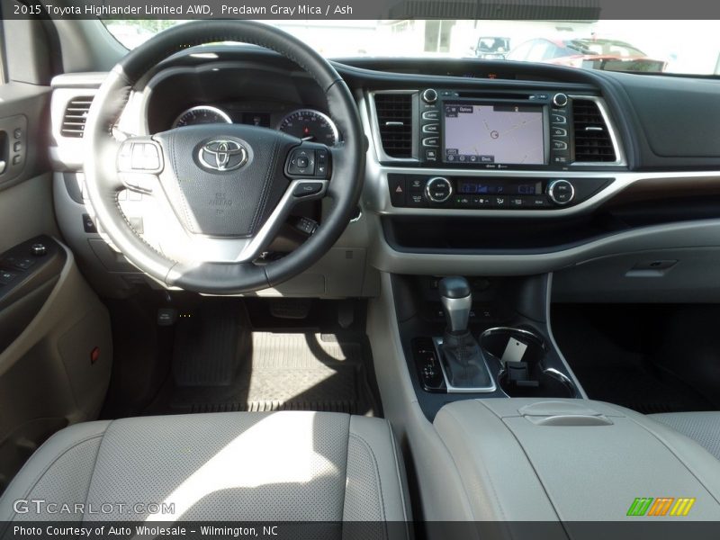 Predawn Gray Mica / Ash 2015 Toyota Highlander Limited AWD