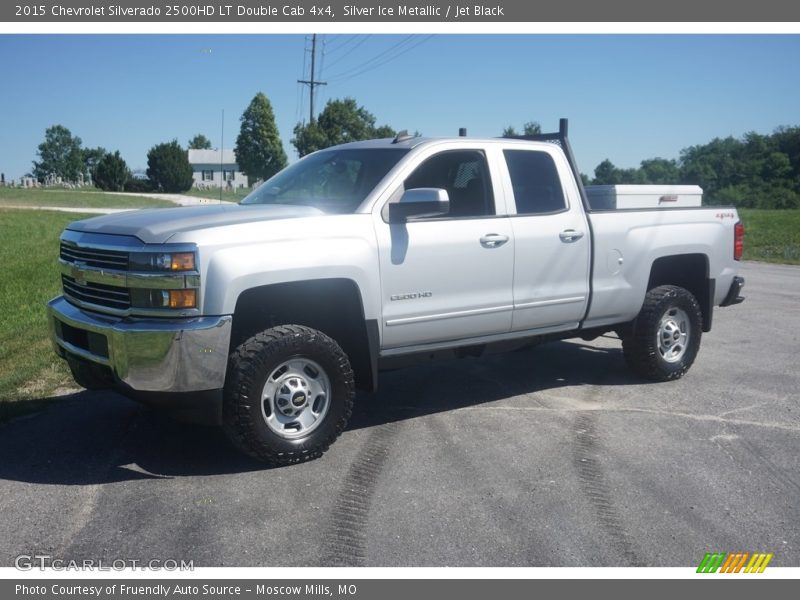 Silver Ice Metallic / Jet Black 2015 Chevrolet Silverado 2500HD LT Double Cab 4x4