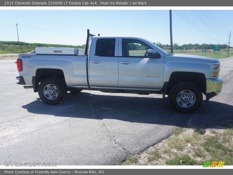 Silver Ice Metallic / Jet Black 2015 Chevrolet Silverado 2500HD LT Double Cab 4x4