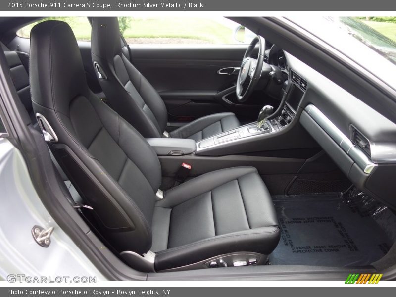 Rhodium Silver Metallic / Black 2015 Porsche 911 Carrera S Coupe