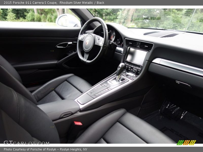 Rhodium Silver Metallic / Black 2015 Porsche 911 Carrera S Coupe
