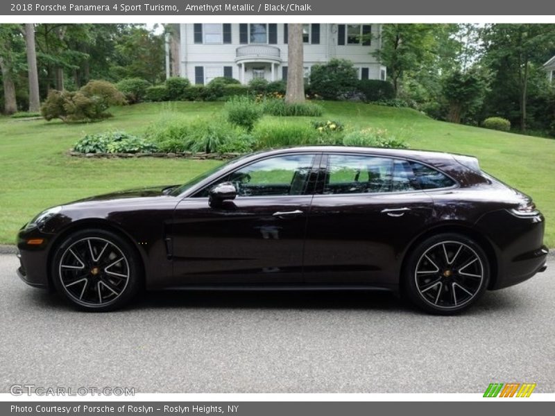 Amethyst Metallic / Black/Chalk 2018 Porsche Panamera 4 Sport Turismo