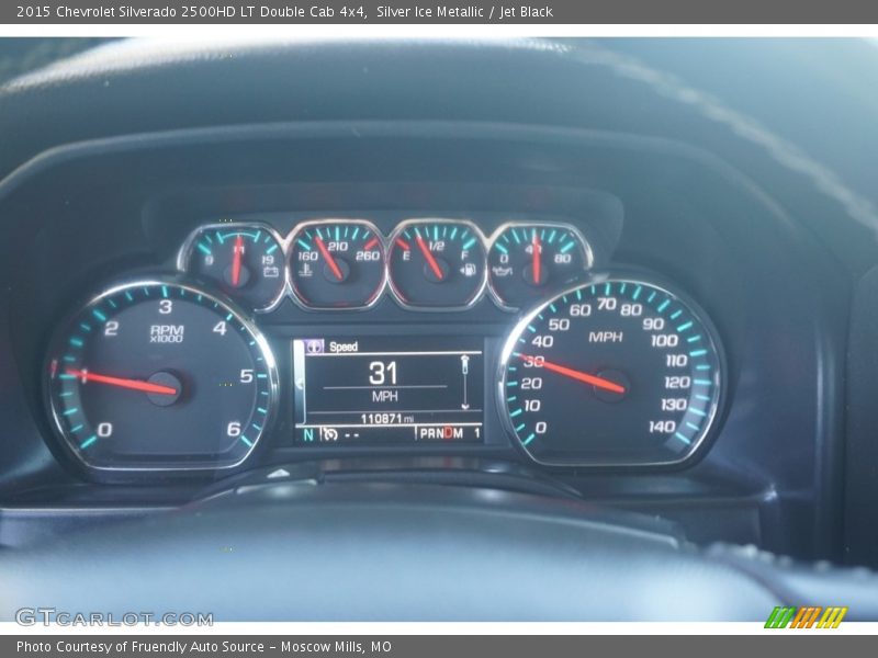 Silver Ice Metallic / Jet Black 2015 Chevrolet Silverado 2500HD LT Double Cab 4x4