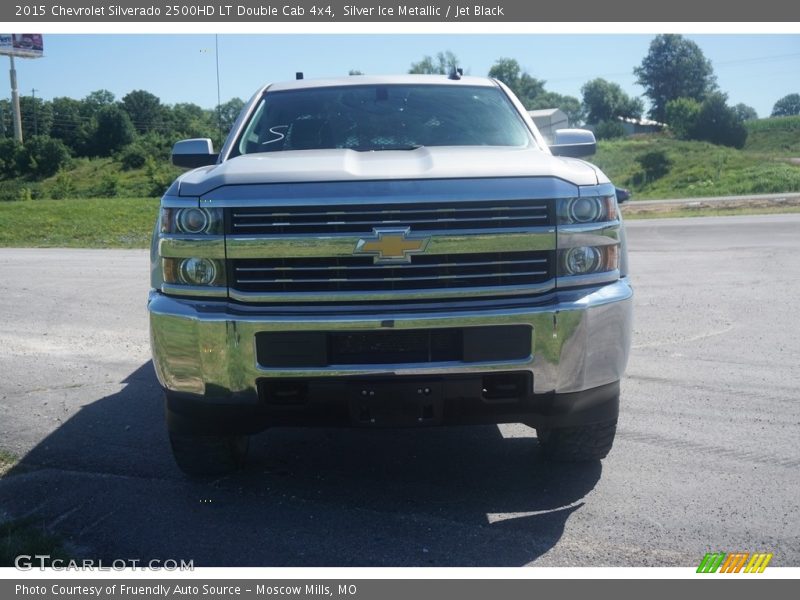 Silver Ice Metallic / Jet Black 2015 Chevrolet Silverado 2500HD LT Double Cab 4x4