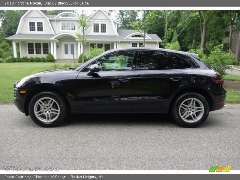 Black / Black/Luxor Beige 2018 Porsche Macan