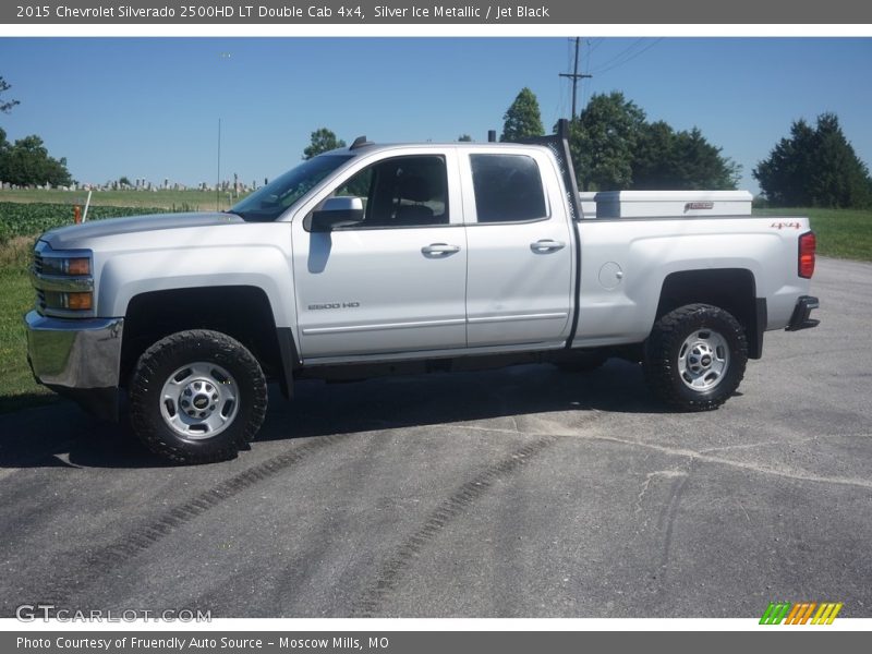 Silver Ice Metallic / Jet Black 2015 Chevrolet Silverado 2500HD LT Double Cab 4x4