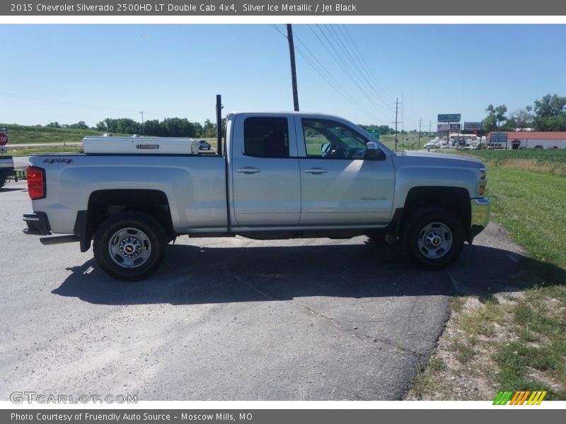 Silver Ice Metallic / Jet Black 2015 Chevrolet Silverado 2500HD LT Double Cab 4x4