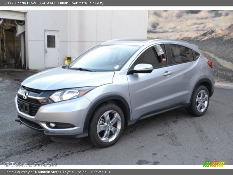 Lunar Silver Metallic / Gray 2017 Honda HR-V EX-L AWD
