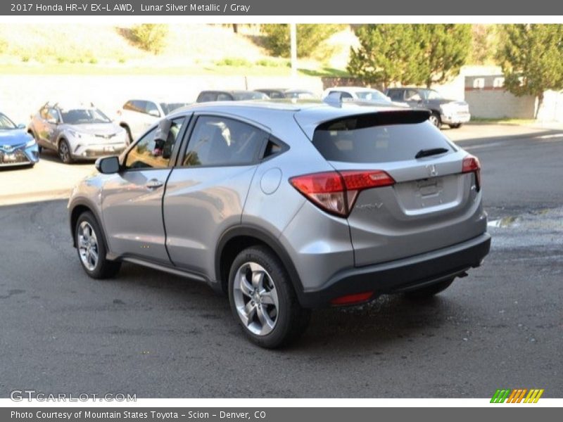 Lunar Silver Metallic / Gray 2017 Honda HR-V EX-L AWD