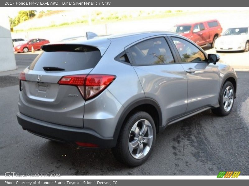 Lunar Silver Metallic / Gray 2017 Honda HR-V EX-L AWD