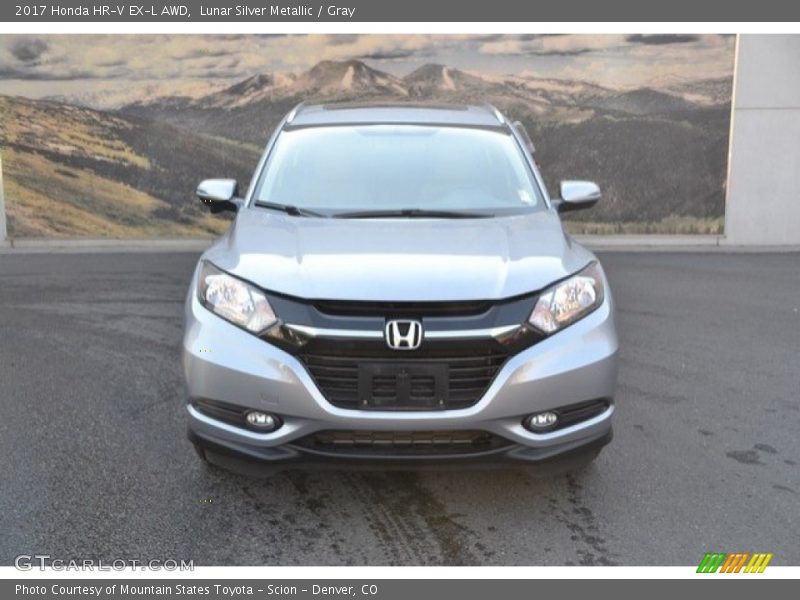 Lunar Silver Metallic / Gray 2017 Honda HR-V EX-L AWD