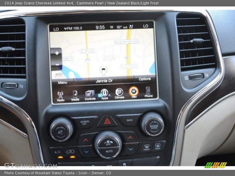 Cashmere Pearl / New Zealand Black/Light Frost 2014 Jeep Grand Cherokee Limited 4x4