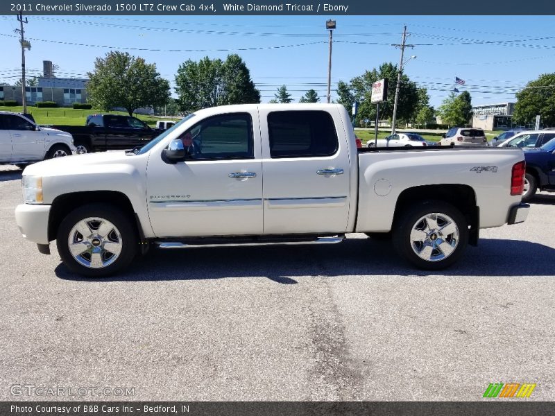 White Diamond Tricoat / Ebony 2011 Chevrolet Silverado 1500 LTZ Crew Cab 4x4