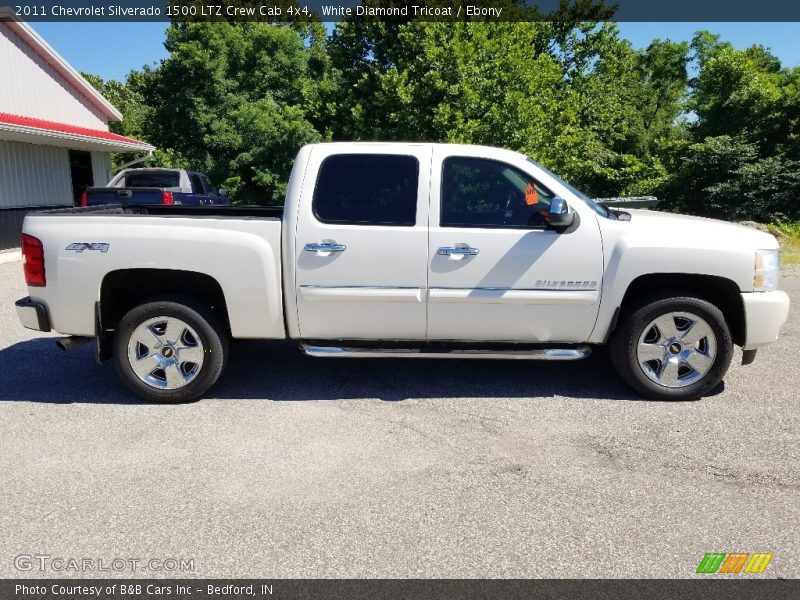 White Diamond Tricoat / Ebony 2011 Chevrolet Silverado 1500 LTZ Crew Cab 4x4