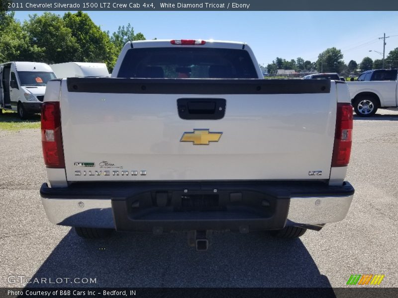 White Diamond Tricoat / Ebony 2011 Chevrolet Silverado 1500 LTZ Crew Cab 4x4