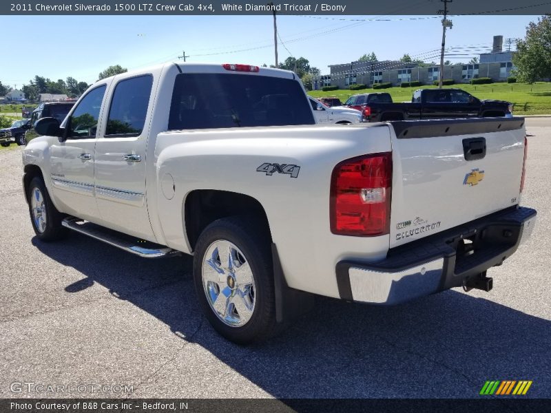 White Diamond Tricoat / Ebony 2011 Chevrolet Silverado 1500 LTZ Crew Cab 4x4