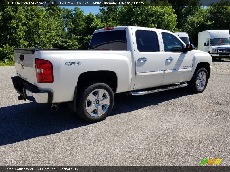 White Diamond Tricoat / Ebony 2011 Chevrolet Silverado 1500 LTZ Crew Cab 4x4