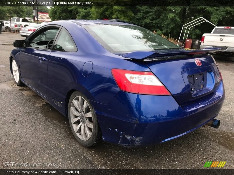 Fiji Blue Metallic / Black 2007 Honda Civic Si Coupe