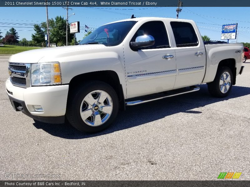 White Diamond Tricoat / Ebony 2011 Chevrolet Silverado 1500 LTZ Crew Cab 4x4