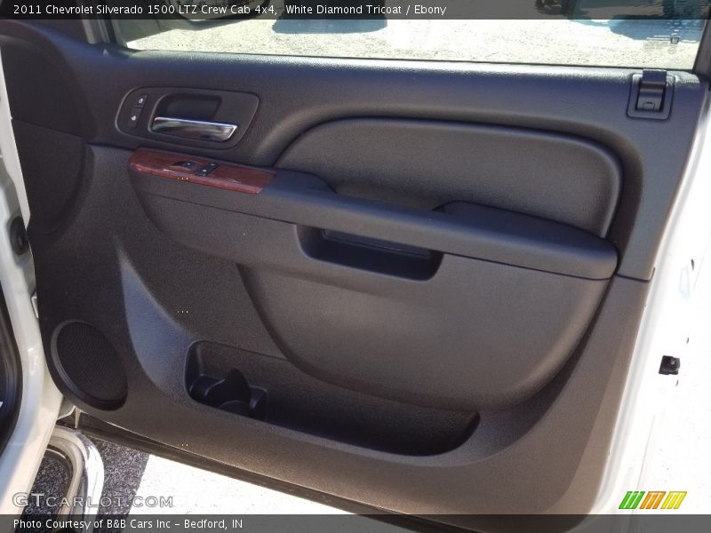 White Diamond Tricoat / Ebony 2011 Chevrolet Silverado 1500 LTZ Crew Cab 4x4