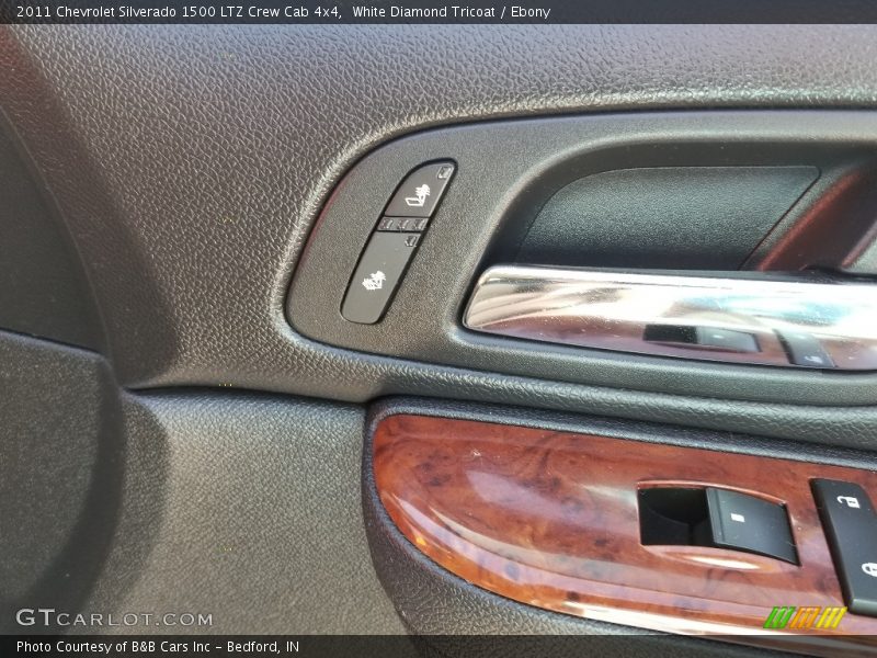 White Diamond Tricoat / Ebony 2011 Chevrolet Silverado 1500 LTZ Crew Cab 4x4