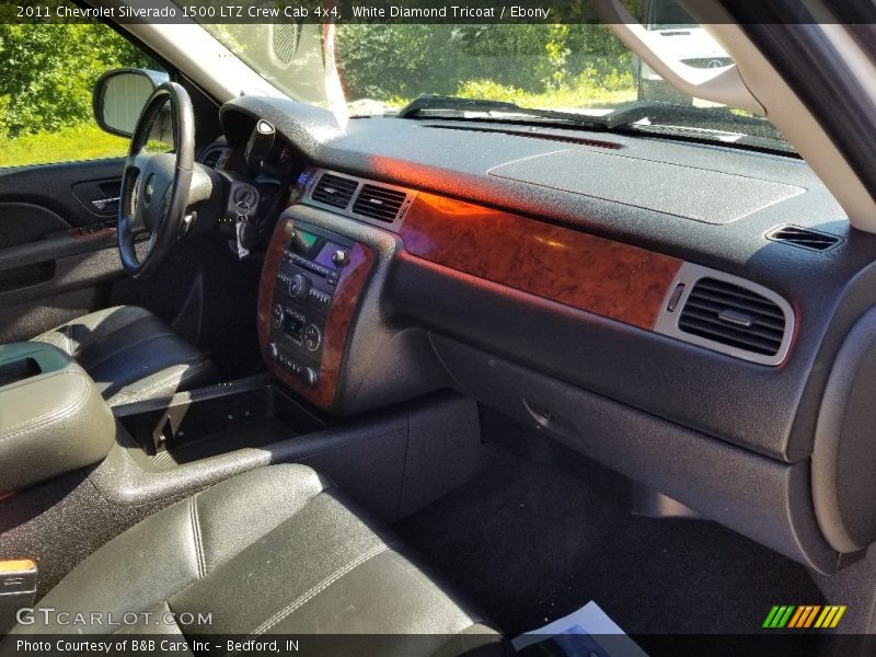 White Diamond Tricoat / Ebony 2011 Chevrolet Silverado 1500 LTZ Crew Cab 4x4
