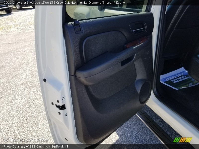 White Diamond Tricoat / Ebony 2011 Chevrolet Silverado 1500 LTZ Crew Cab 4x4
