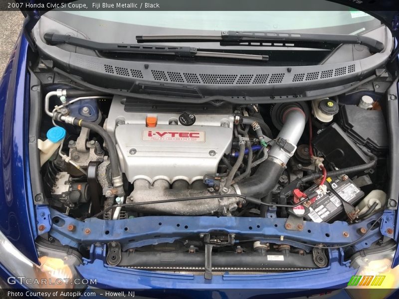 Fiji Blue Metallic / Black 2007 Honda Civic Si Coupe