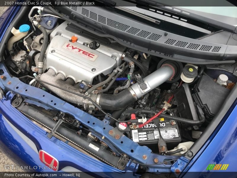 Fiji Blue Metallic / Black 2007 Honda Civic Si Coupe
