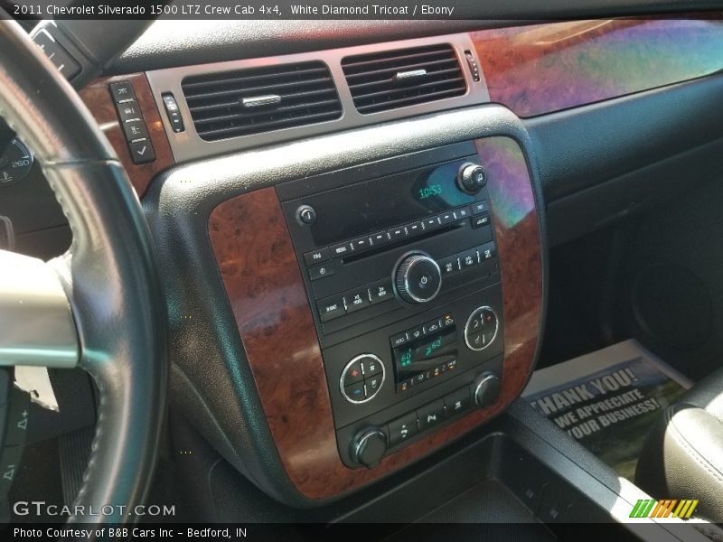White Diamond Tricoat / Ebony 2011 Chevrolet Silverado 1500 LTZ Crew Cab 4x4