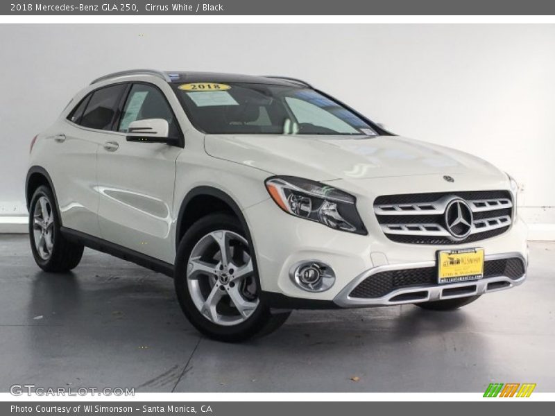 Cirrus White / Black 2018 Mercedes-Benz GLA 250