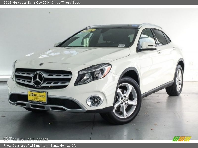 Cirrus White / Black 2018 Mercedes-Benz GLA 250