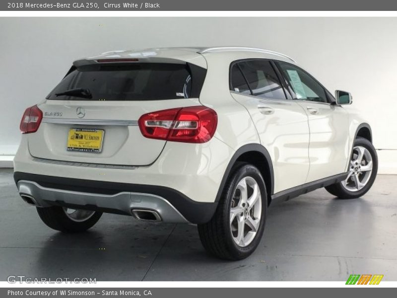 Cirrus White / Black 2018 Mercedes-Benz GLA 250