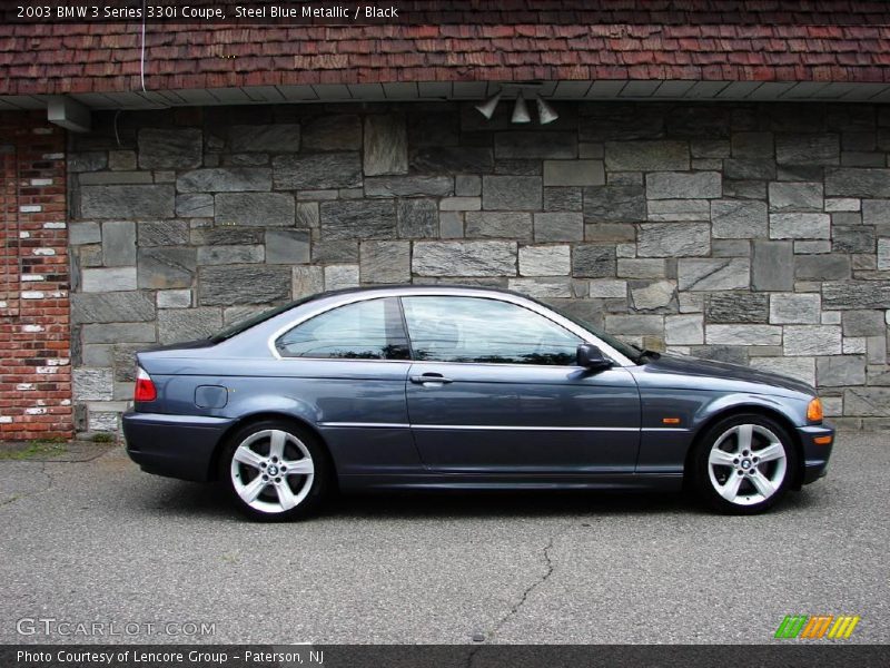 Steel Blue Metallic / Black 2003 BMW 3 Series 330i Coupe