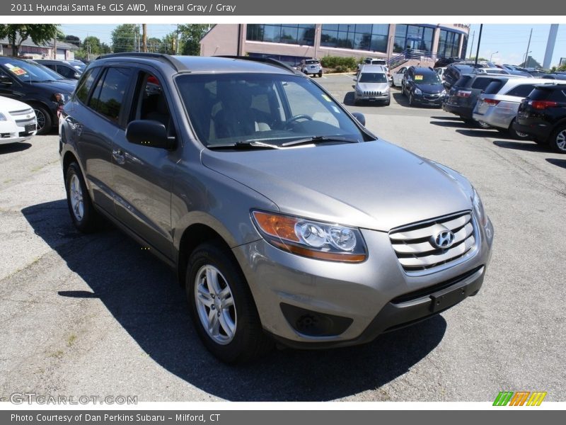 Mineral Gray / Gray 2011 Hyundai Santa Fe GLS AWD