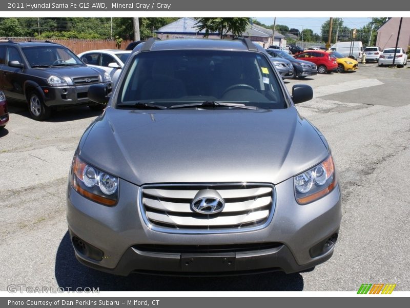 Mineral Gray / Gray 2011 Hyundai Santa Fe GLS AWD