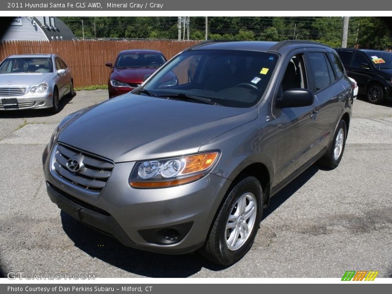 Mineral Gray / Gray 2011 Hyundai Santa Fe GLS AWD